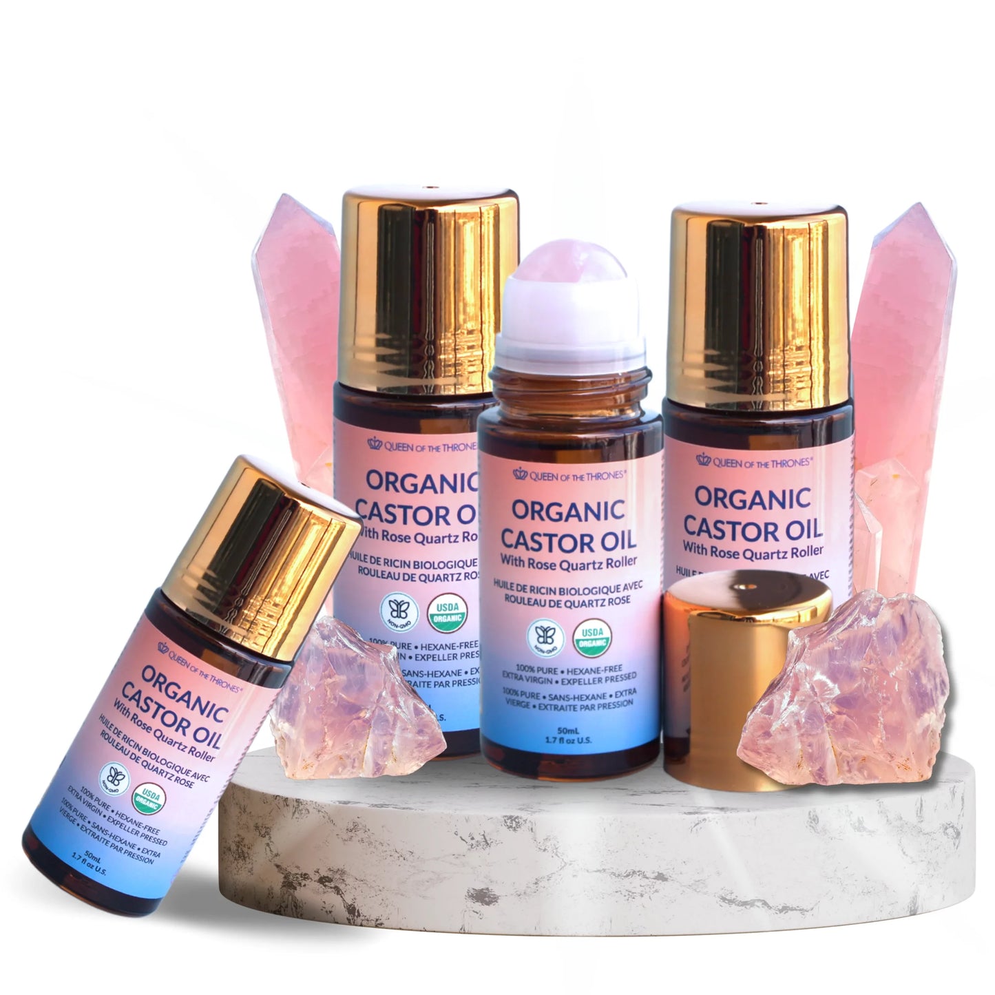 Laryn™ Luxe Rose Quartz Roller